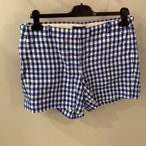 J. Crew linen gingham shorts